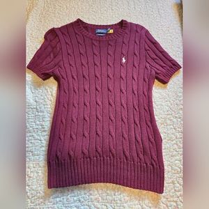 Polo Ralph Lauren Cable Short-Sleeve Sweater